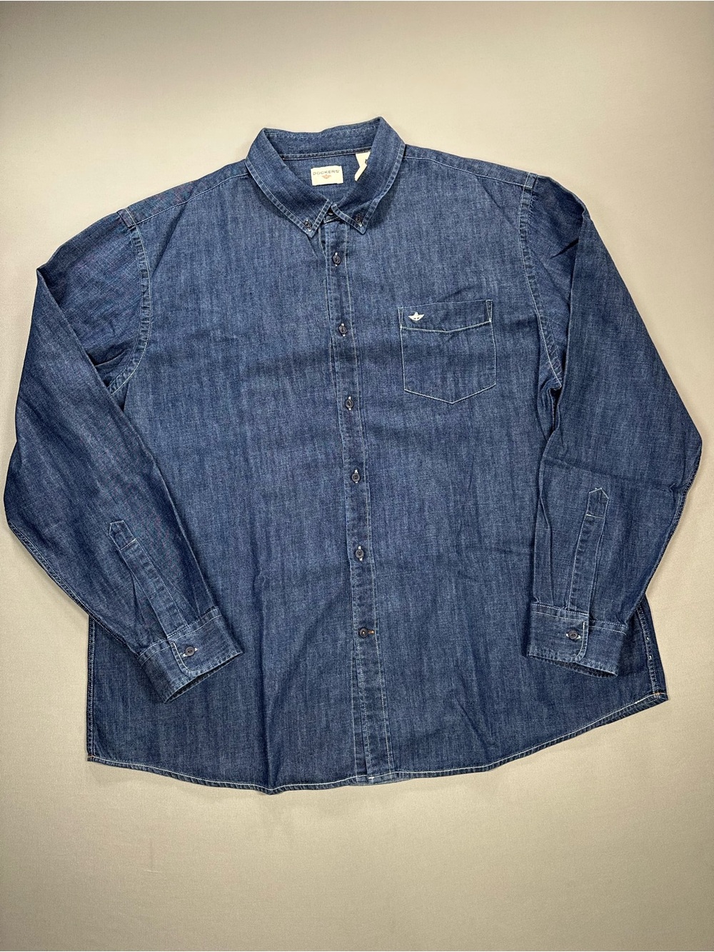 Dockers Denim Button Down Shirt, Workwear - Mens XXL